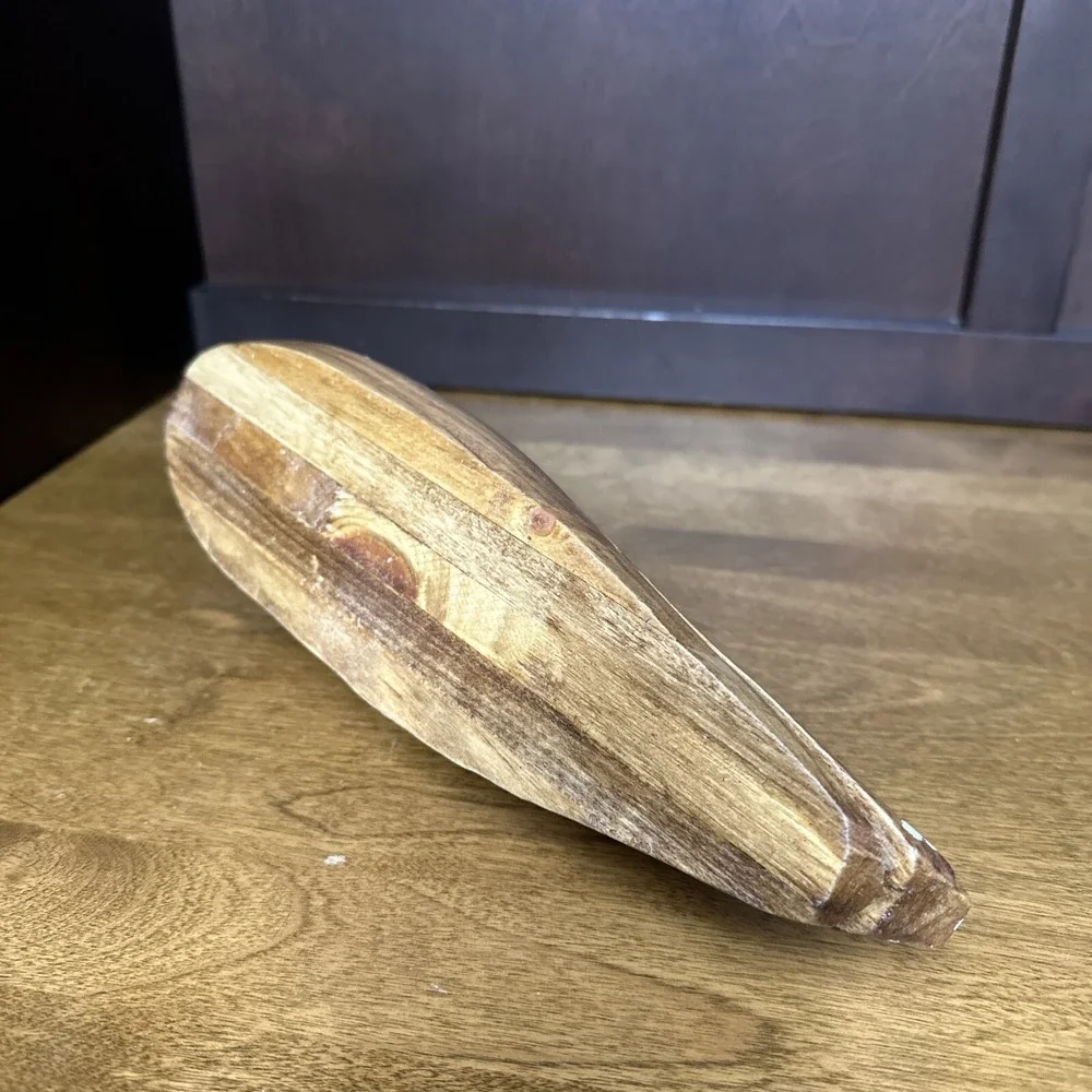 Hand Carved Wood Duck Decorative Decoy Small 12